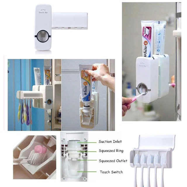 Automatic Toothpaste Dispenser – Hygienic Wall Mount | BrushedUp