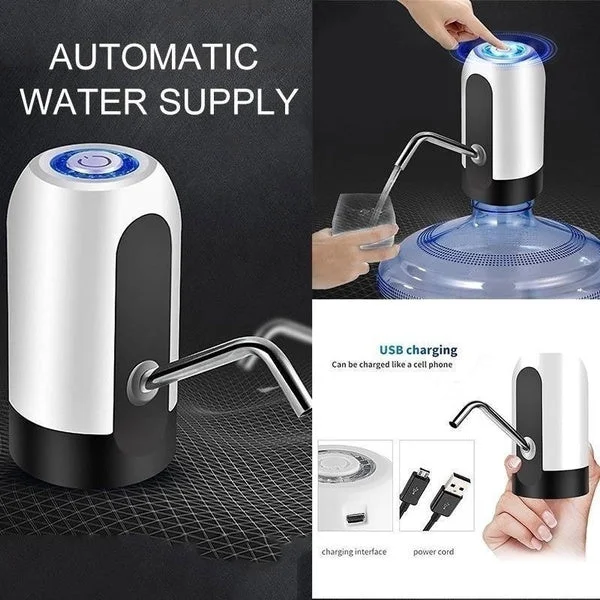 Automatic Water Pump – USB Rechargeable for 20L Bottles | Tidy Table