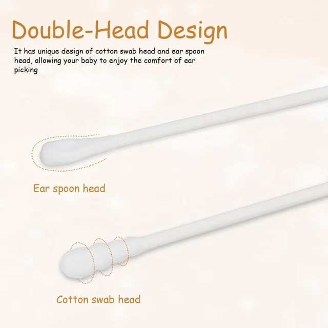 Baby Cotton Swabs – Ultra-Soft Double-Tip Safety, 200 Pc