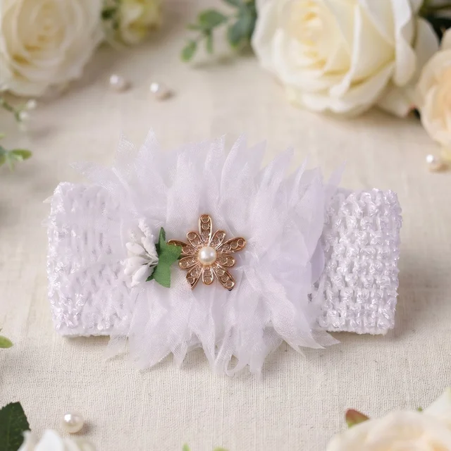 Baby Headband – Comfortable Soft Elastic Floral Design