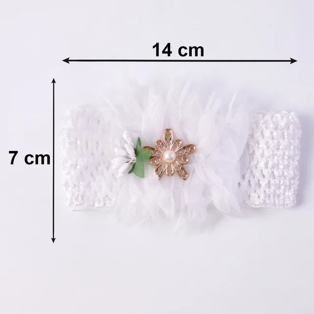 Baby Headband – Comfortable Soft Elastic Floral Design