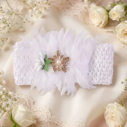 Baby Headband – Comfortable Soft Elastic Floral Design