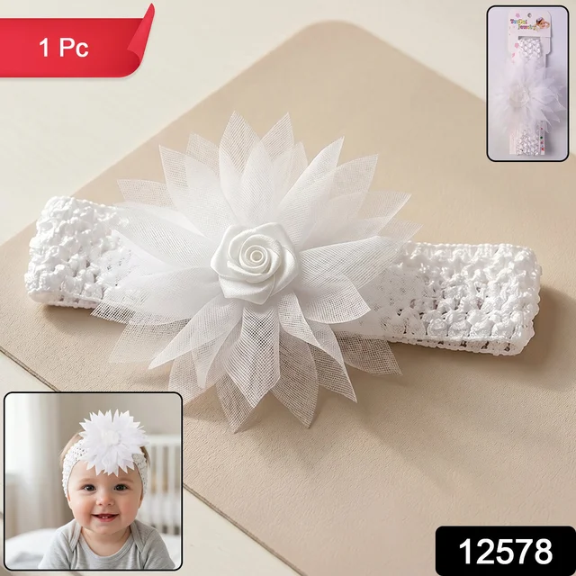Baby Headband – Soft Elastic Floral Design for Comfort & Style