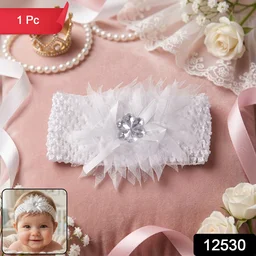 Baby Headband – Soft Elastic Floral Hair Accessory for Girls