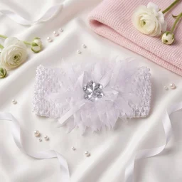 Baby Headband – Soft Elastic Floral Hair Accessory for Girls