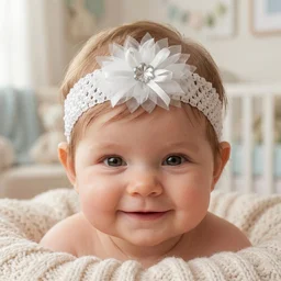 Baby Headband – Soft Elastic Floral Hair Accessory for Girls