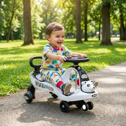 Baby Magic Swing Car Ride-On Toy with Music for Toddlers