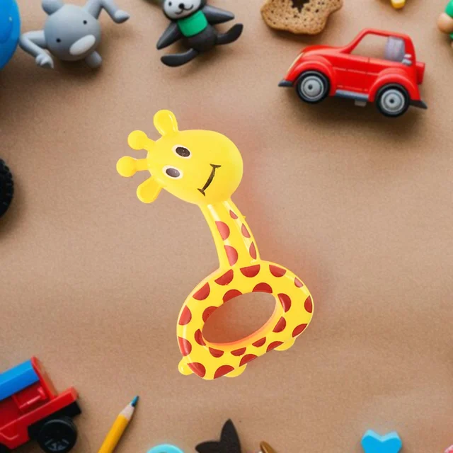 Baby Rattle Set – 3-Piece Colorful Animal Shape Teething Toys