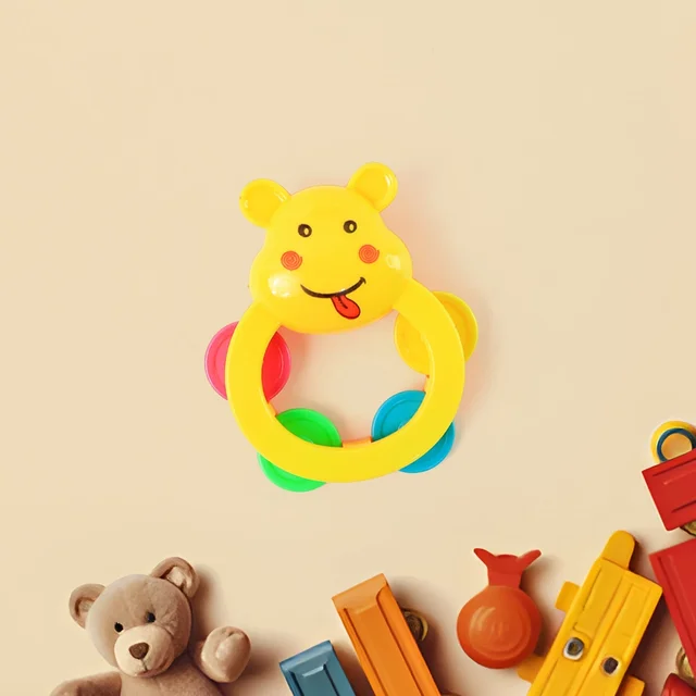 Baby Rattle Set – 3-Piece Colorful Animal Shape Teething Toys