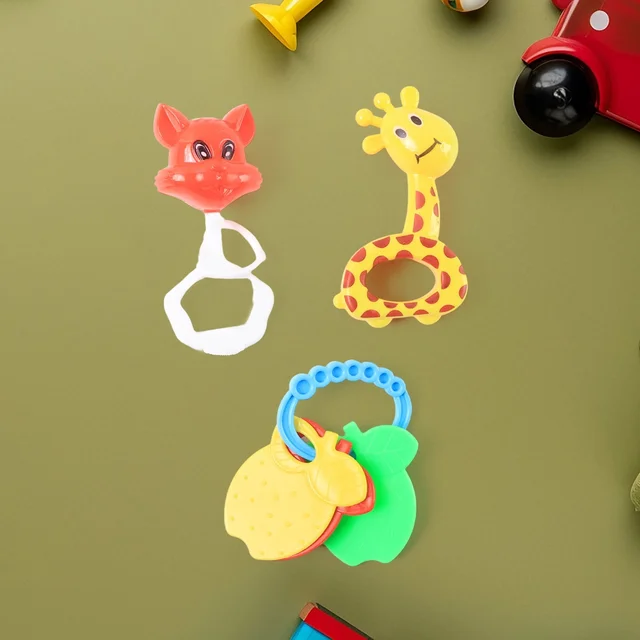 Baby Rattle Set – 8 Pieces of Safe Colorful Toys