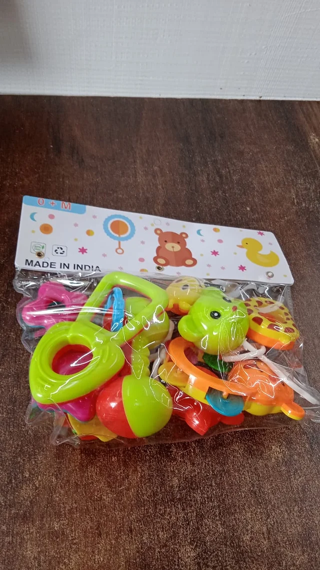 Baby Rattle Set – 8 Pieces of Safe Colorful Toys