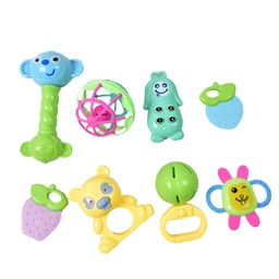 Baby Rattle & Teething Set – 8-Piece Non-Toxic | Aditi