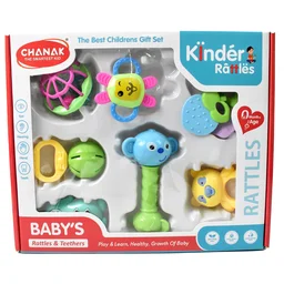 Baby Rattle & Teething Set – 8-Piece Non-Toxic | Aditi
