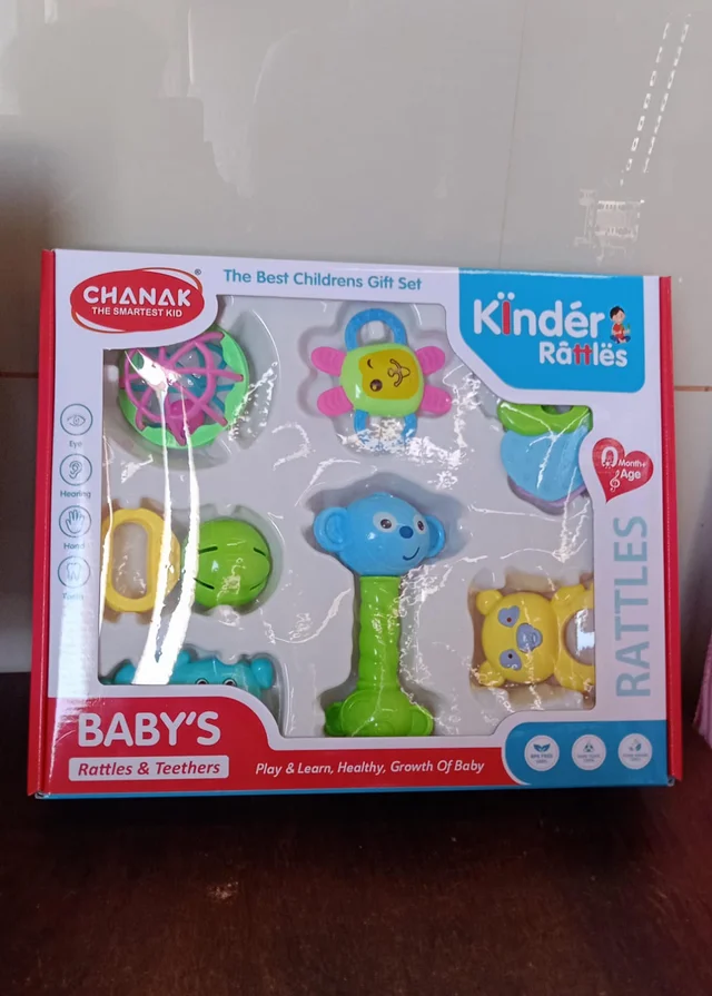 Baby Rattle & Teething Set – 8-Piece Non-Toxic | Aditi