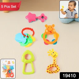 Baby Rattle Toys Set – Safe, Colorful Sensory Play for Infants