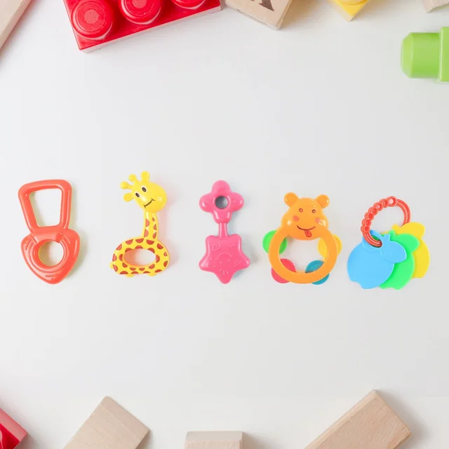 Baby Rattle Toys Set – Safe, Colorful Sensory Play for Infants