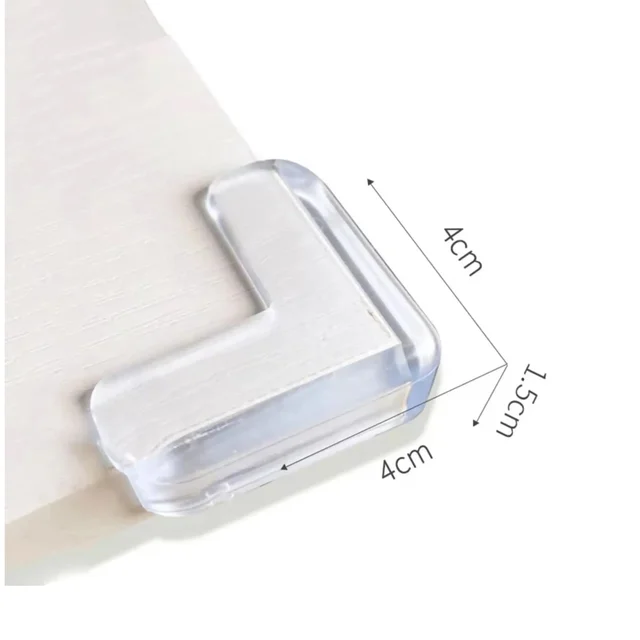 Baby Safety Corner Protector Edge Guard Soft Silicone for Furniture (4 Pc Set)