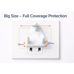 Baby Safety Socket Cover – Large 15Amp Outlet Protector | WipeTech