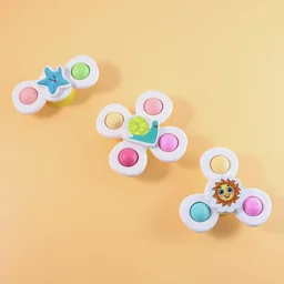 Baby Spinner Toy Set – Sensory Suction Toys for Motor Skills