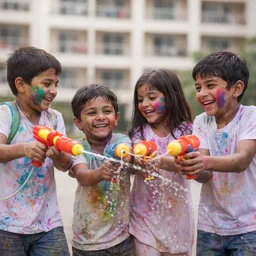 Backpack Water Gun – Long Range Kids Pichkari for Holi Fun
