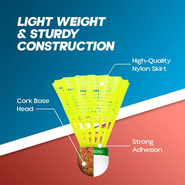 Badminton Shuttlecock Set – Durable Nylon Flight & Control