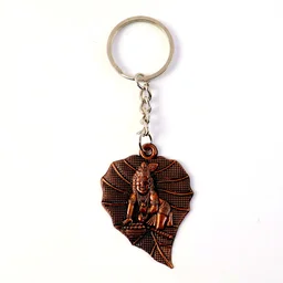 Bal Krishna Antique Bronze Keychain – Spiritual & Durable
