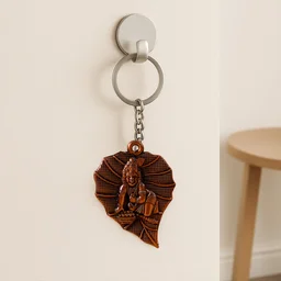 Bal Krishna Antique Bronze Keychain – Spiritual & Durable