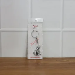 Bal Krishna Makhan Chor Keychain – Premium Silver Finish