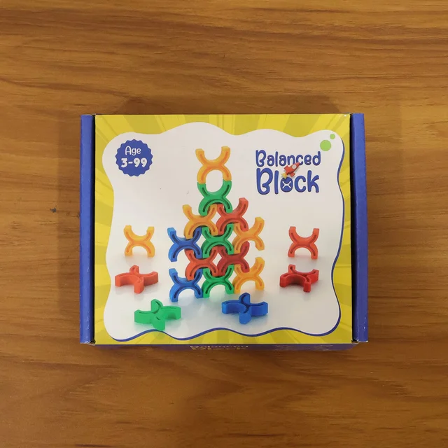 Balanced Blocks Stacking Toy – Boosts Creativity & Motor Skills