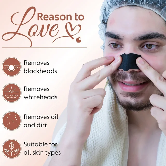 Bamboo Charcoal Nose Strips – Deep Cleansing & Blackhead Removal