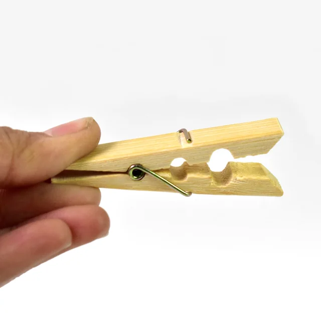 Bamboo Cloth Clips – Heavy Duty 20 Pcs Set | BathNova