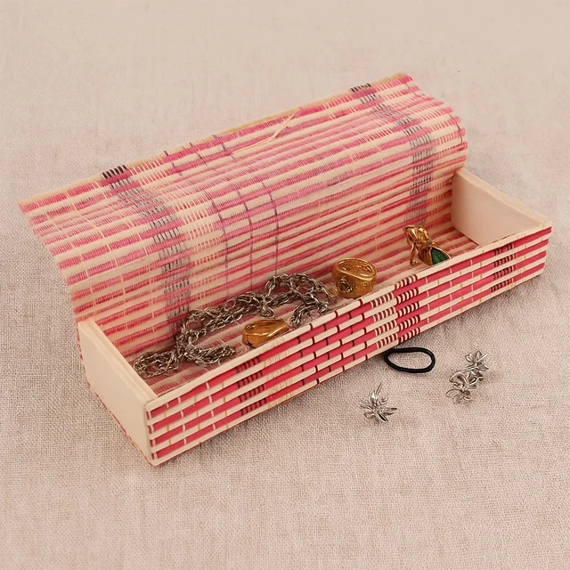 Bamboo Pen & Pencil Box – Eco-Friendly Handcrafted Organizer
