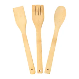 Bamboo Spatula Set – Eco-Friendly 4 Pc Cooking Utensils with Holder