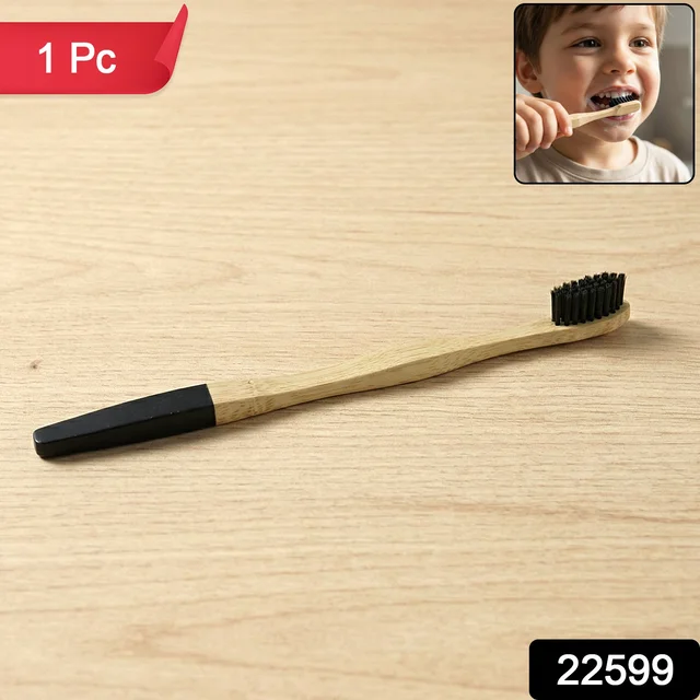 Bamboo Toothbrush – Eco-Friendly & Soft Charcoal Bristles (mix Desing)