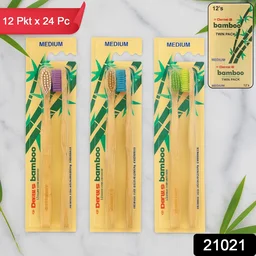 Bamboo Toothbrush Twin Pack – Eco-Friendly Daily Oral Care