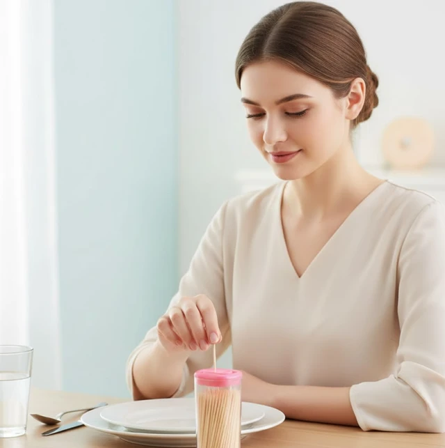 Bamboo Toothpicks – Eco-Friendly Reusable Dispenser Box | Organivo
