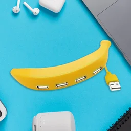 Banana Shape USB Hub – 4-Port 2.0 Splitter | Wiregenix