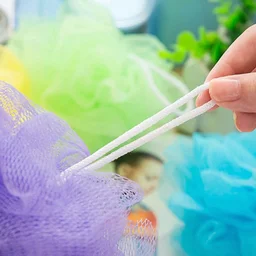 Bath Loofah – Gentle Body Scrubber for Men & Women | Mini Bubbles