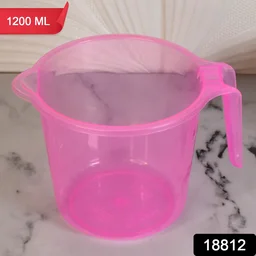 Bath Water Mug – 1200ml Transparent Plastic for Bathroom | Bathora