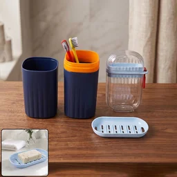 Bathroom Accessories Combo Set – Stylish & Travel-Friendly Organisation