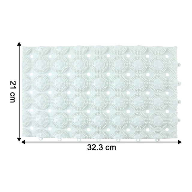 Bathroom Massage Mat – Anti-Slip Safety with Suction Cups (4-Pack)