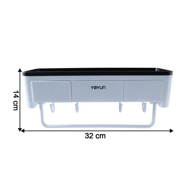 Bathroom Storage Rack – Wall Mounted Multifunctional Organizer