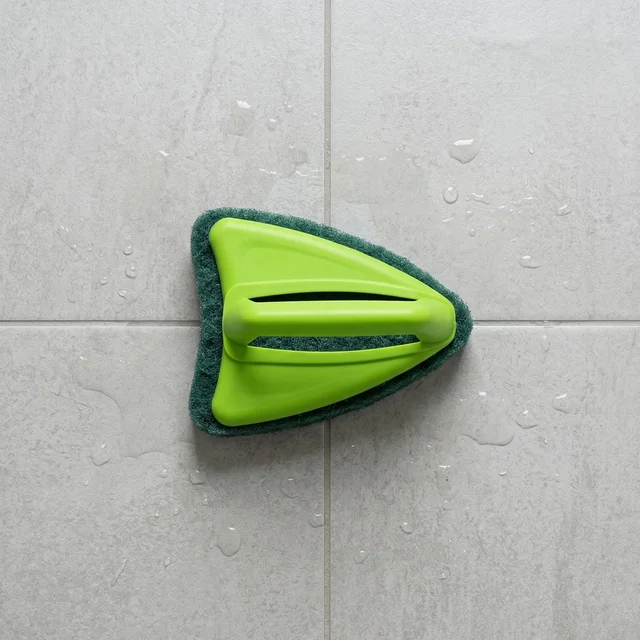 Bathroom Tile Scrubber – Abrasive Head & Handle | Pro Clean