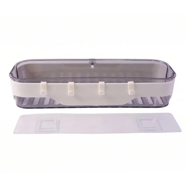Bathroom Wall Shelf – Space-Saving with Hooks & Modern Design