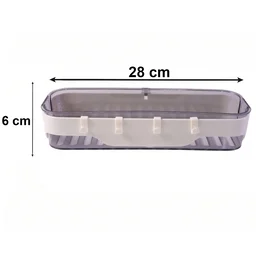 Bathroom Wall Shelf – Space-Saving with Hooks & Modern Design