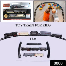 Battery Operated Toy Train Set – 19-Piece Track Playset for Kids