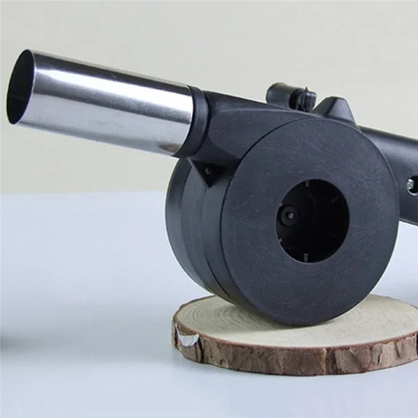 BBQ Air Blower Fan – Portable Hand Crank for Charcoal Grills | Velvet Wheels
