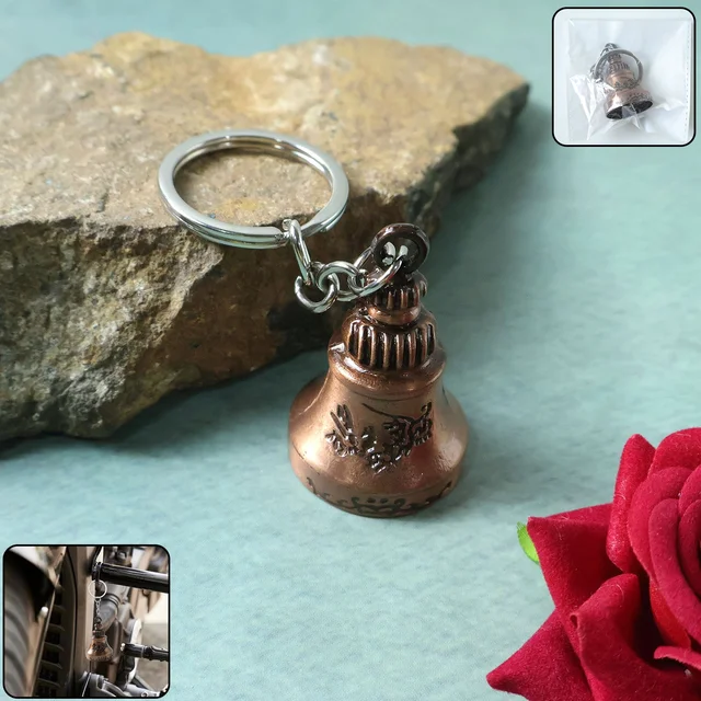 Bell Shape Mini Metal Keychain – Stylish Durable Key Holder