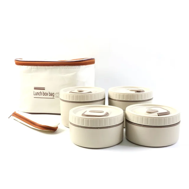 Bento Style Lunch Box Set – Leak-Resistant Containers with Carry Bag