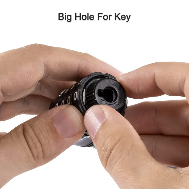 Bicycle Cable Lock – Heavy Duty 4-Dial Combination, Multi-Use | Safora